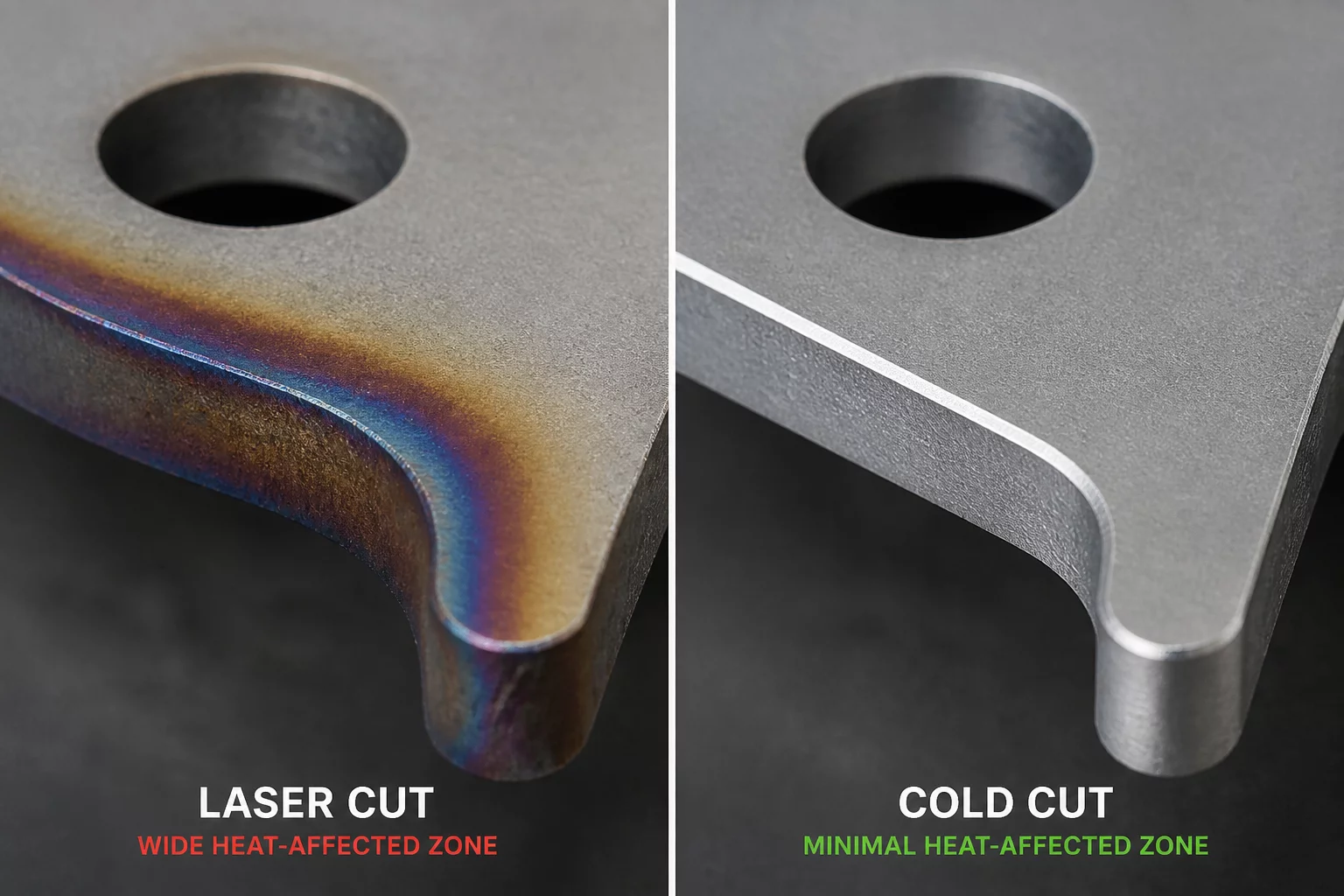 Fiber vs UV minimal heat affected zone